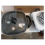 Electric Skillet, Hot Plate, Stainless Pan