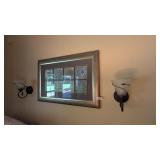 Wall Decor & (2) Candle Decor