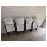 (10) Lifetime Folding Chairs