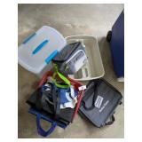 Plastic Caddy, Small Tote w/ Lid, Reusable Bags