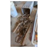 Bucket w/ Assorted Pieces Handels Wrenches &