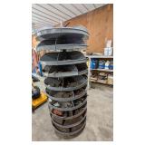 Metal, Spinning, Rolling Rotabin Parts Compartment