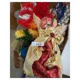 Angel Tree Topper, Multi Colored Tree, Ornaments