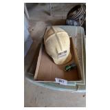Hard Hat & Toy John Deere Tractor