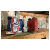Partial Charcoal & Lighter Fluid & Small Gas Can