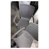 (2) Plastic Stackable Chairs