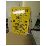 18x12 Metal Trespassing Sign