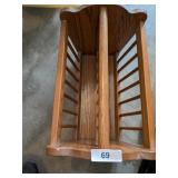 Oak Magazine Holder