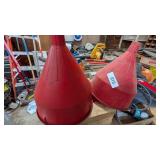 (2) Plastic Funnels