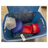 Plastic Tote w/ Containers