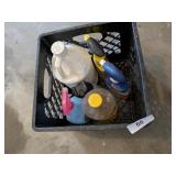 Plastic Crate w/ Cleaning Partials