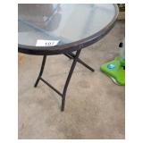 Glass Top Outdoor Table
