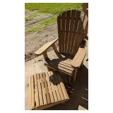 Wood Glider & Foot Stool