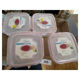 (4) Plastic Container w/ Lids