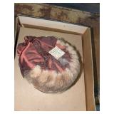 Vintage Ladies Fur Trimmed Hat