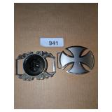 (2) Belt Buckles