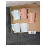 (5) Fire King Coffee Cups