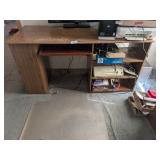 Computer Desk, Swivel Table, Cubby &