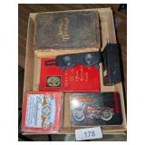 Budweiser Coaster, Harley Davidson Playing Cards &