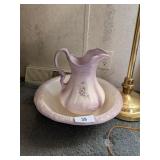 Lavender Accent Basin & Water Pitcher -**