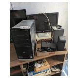 HP Monitor, Speakers, Towers & Canon Printer