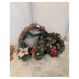 Assorted Small Christmas Trees & Wreaths