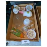 Cute Vintage Orange Juice Glasses & Other