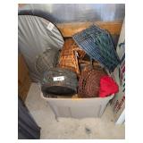 Assortment of Baskets & Piece of Luggage
