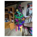 Mardi Gras Themed Christmas Tree