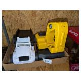 Plastic John Deere Truck & Plastic Cat Excavator