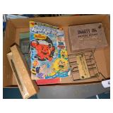 Wooden Puzzle, Old Books, Waterman