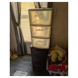 (2) Plastic Storage Drawers Units