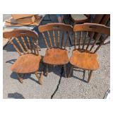 (3) Wood Chairs