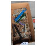 Assorted Wrenches & (2) Tape Measures -