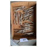 Assorted Small Locking Pliers -