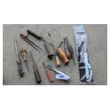 Assorted Hand Tools & Pro Source Locknut Wrench