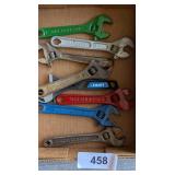 Assorted 6" Adjustable Wrenches - Hart, Scholler,