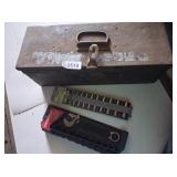 Metal Toolbox w/ Craftsman Socket Set &
