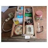 Homemade Wooden Toolbox w/ Nails, Hinges,
