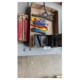 Knives, Drill Bits, Brass Plated Hammer & Pliers