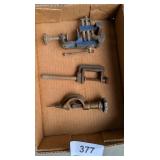 Vintage Clamps & (2) Tubing Cutter