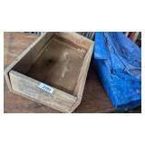 (2) Tarps & Wooden Crate