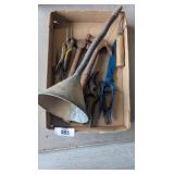 Funnel, Hammers, Snips, Punches & Locking Pliers