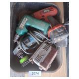 Black & Decker 12v Drill, Makita Cordless Drill, +