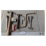 Tire Tool, Hammer, C-Clamp, Pry Bar & Other