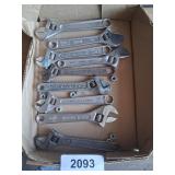 (9) 6in Adjustable Crescent Wrenches - Wizard