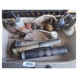 Assorted Oil Cans & John Deere Grease Can