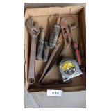 Pliers, Tape Measure & Assorted Screwdrivers