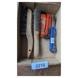 Wire Brushes & (3) Knives