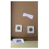 (2) Labeled/Sleeved Liberty Nickels [1900, 1902]